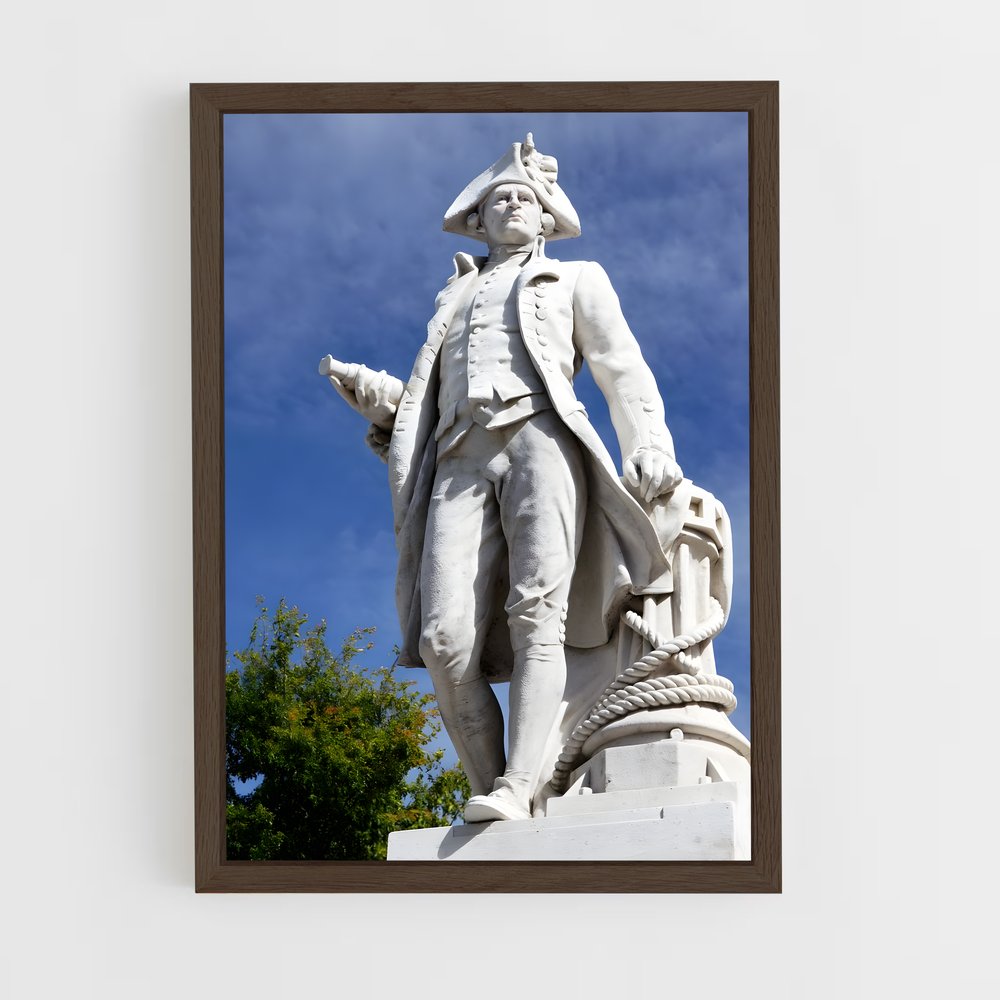 ap-captain james cook-4 cadre Bois foncé