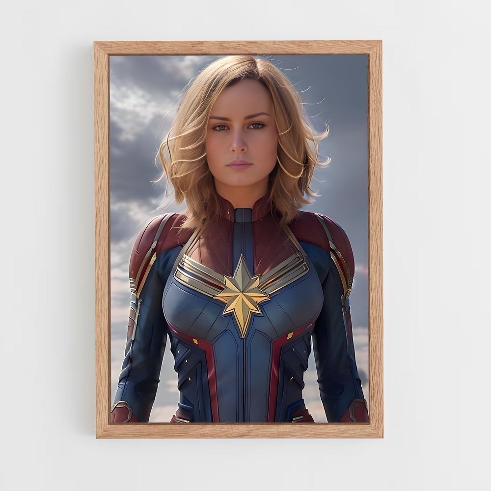 ap-captain marvel-3 cadre Bois clair