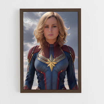 ap-captain marvel-3 cadre Bois foncé