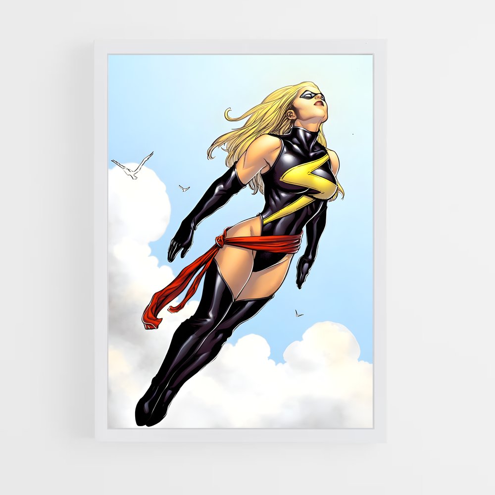 ap-captain marvel-5 cadre Blanc