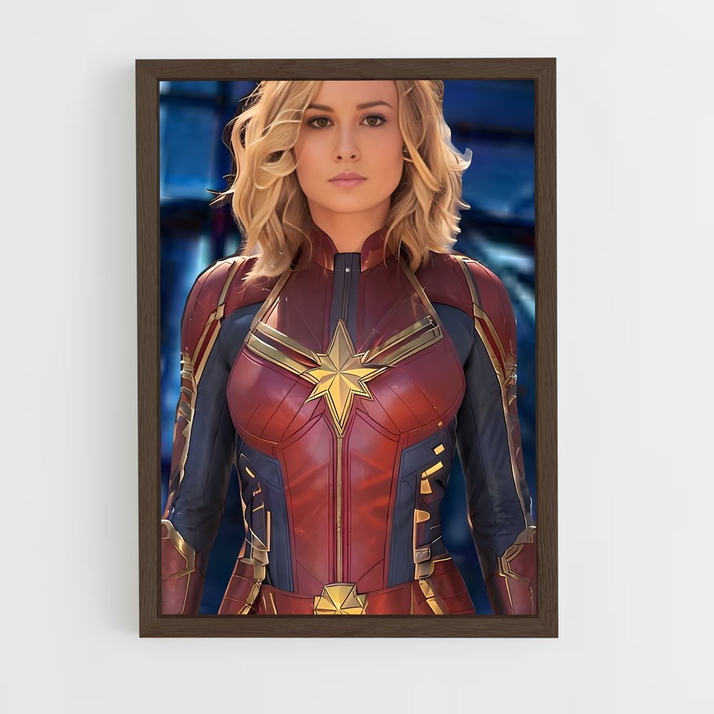 ap-captain marvel-6 cadre Bois foncé