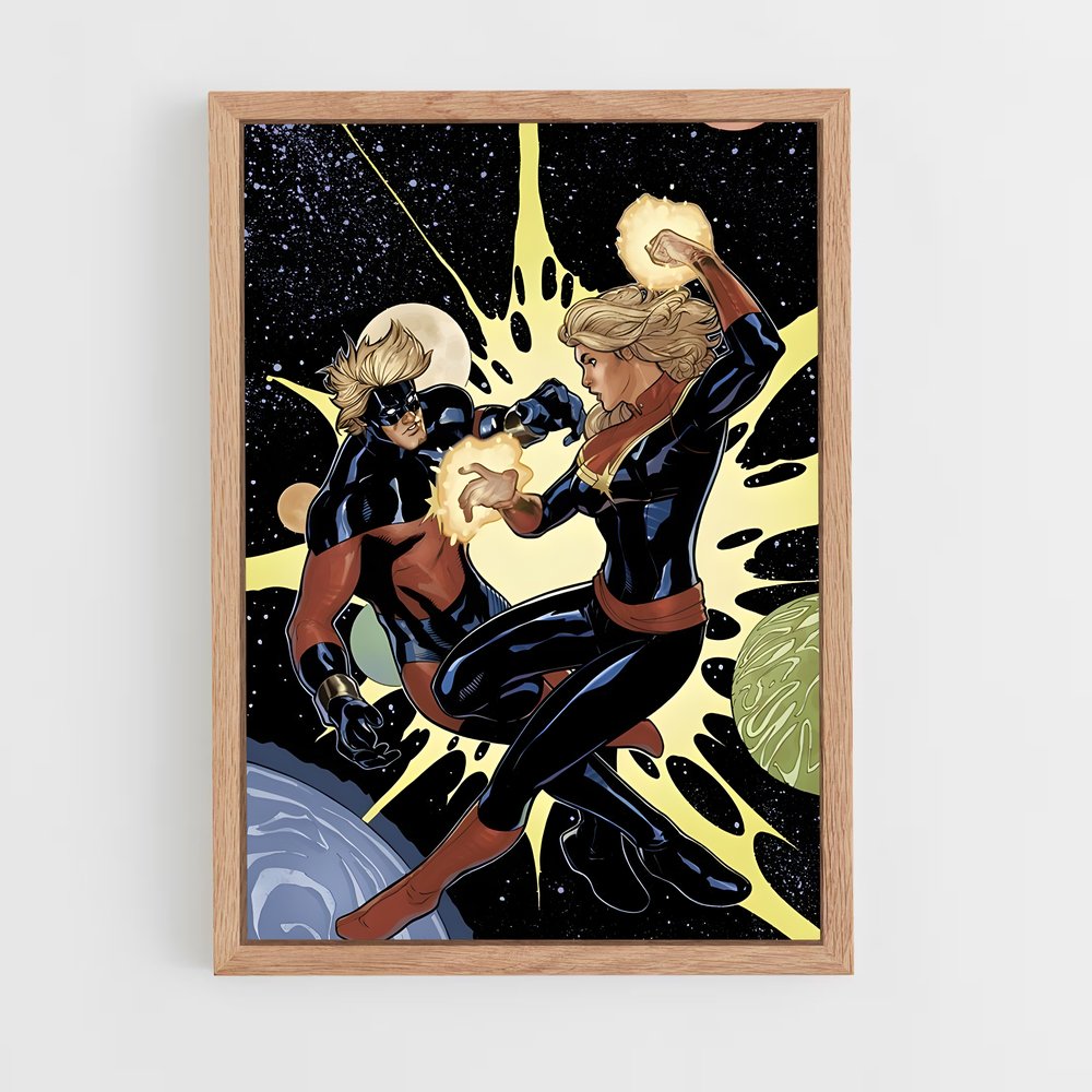 ap-captain marvel-7 cadre Bois clair