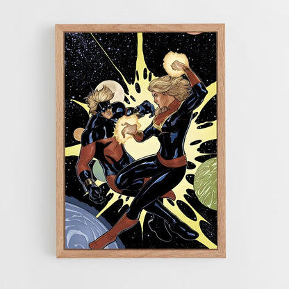 ap-captain marvel-7 cadre Bois clair