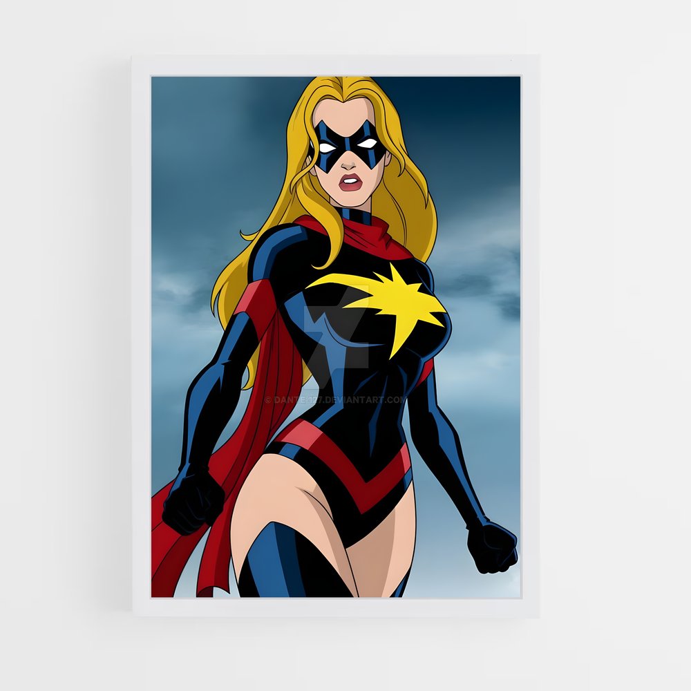 ap-captain marvel-8 cadre Blanc