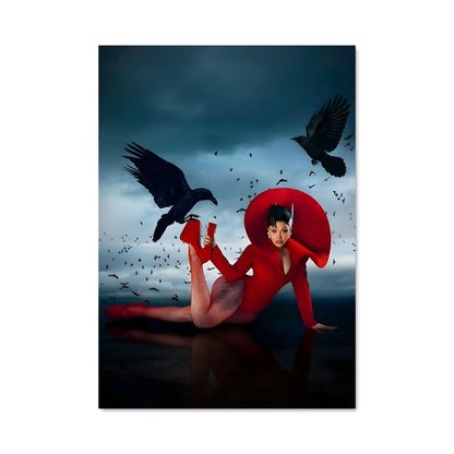 Poster Élevation Rouge
