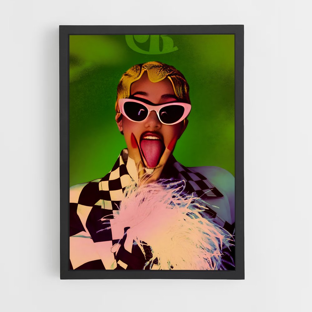 ap-cardi b-10 cadre Noir