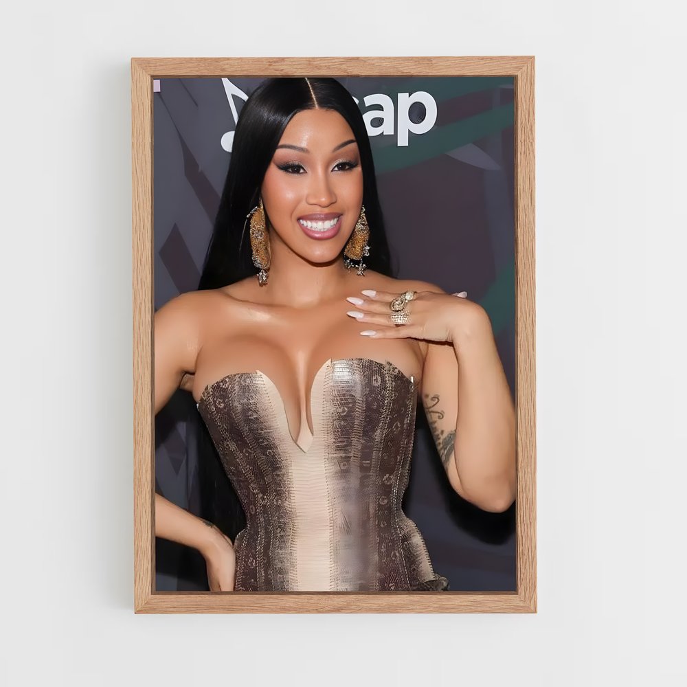 ap-cardi b-7 cadre Bois clair