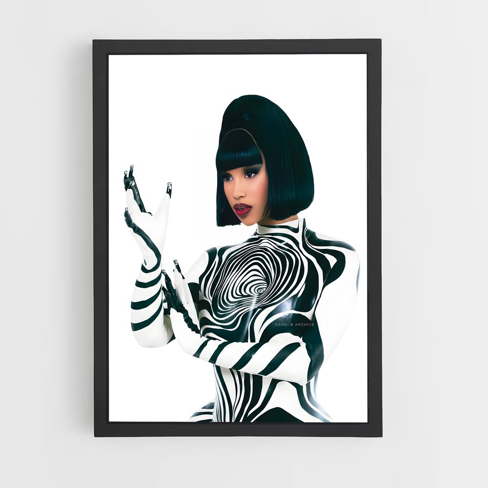 ap-cardi b-8 cadre Noir