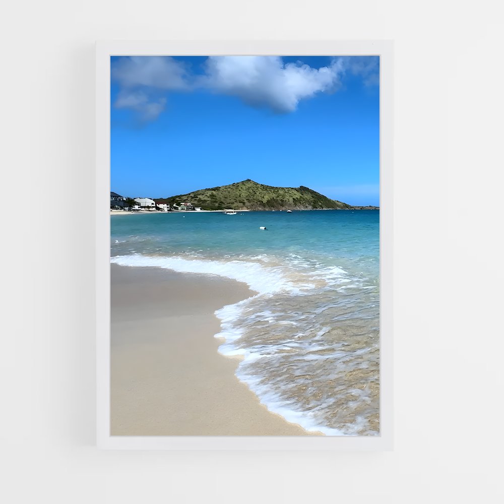 ap-caribbean beach-17 cadre Blanc