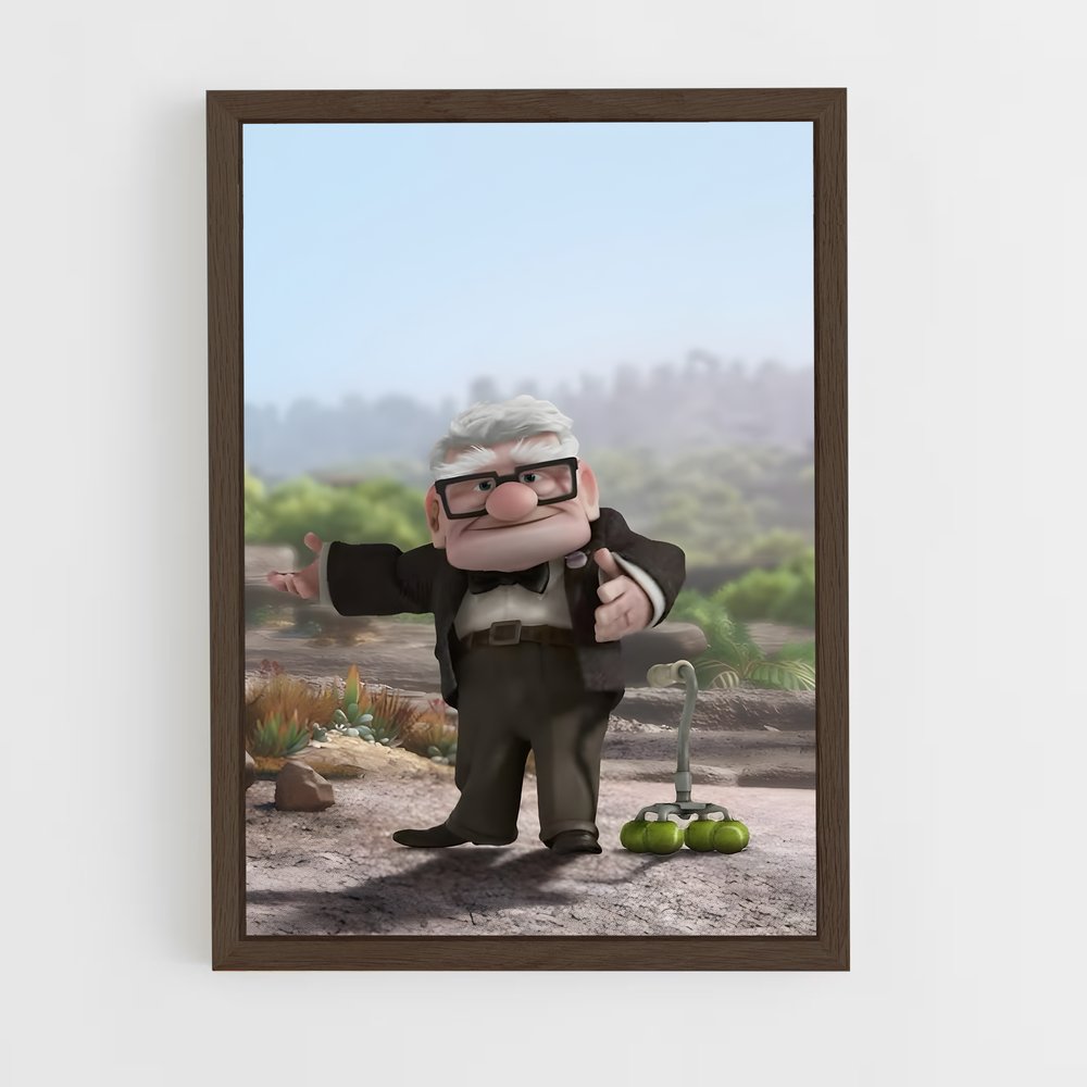 ap-carl fredricksen-1 cadre Bois foncé