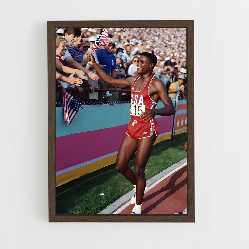 ap-carl lewis-4 cadre Bois foncé