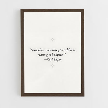 ap-carl sagan-4 cadre Bois foncé