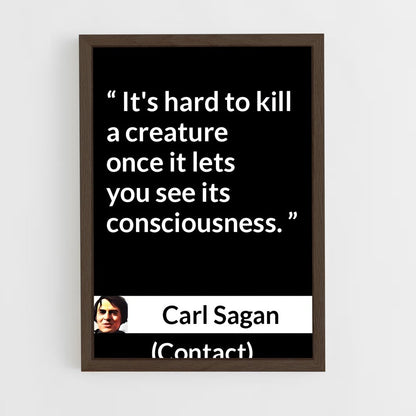 ap-carl sagan-6 cadre Bois foncé