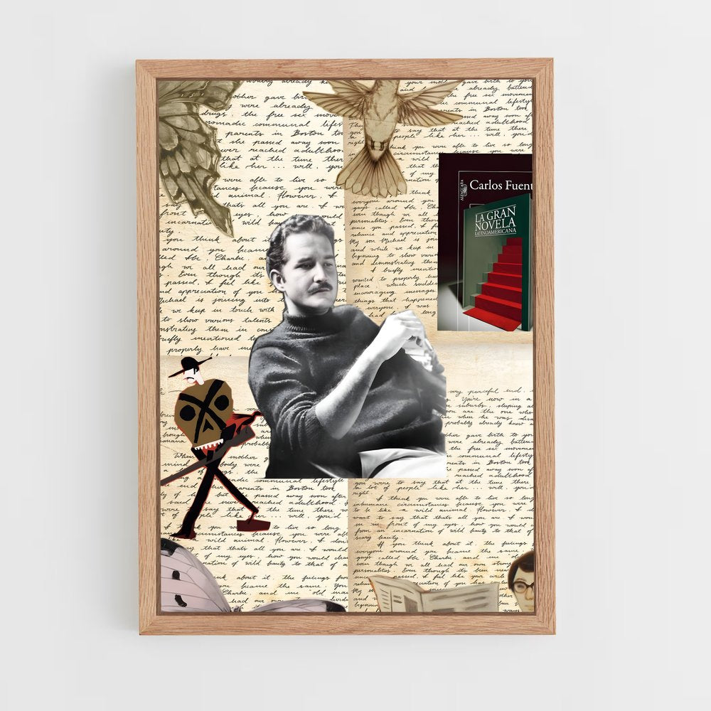 ap-carlos fuentes-2 cadre Bois clair