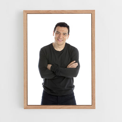 ap-carlos mencia-4 cadre Bois clair
