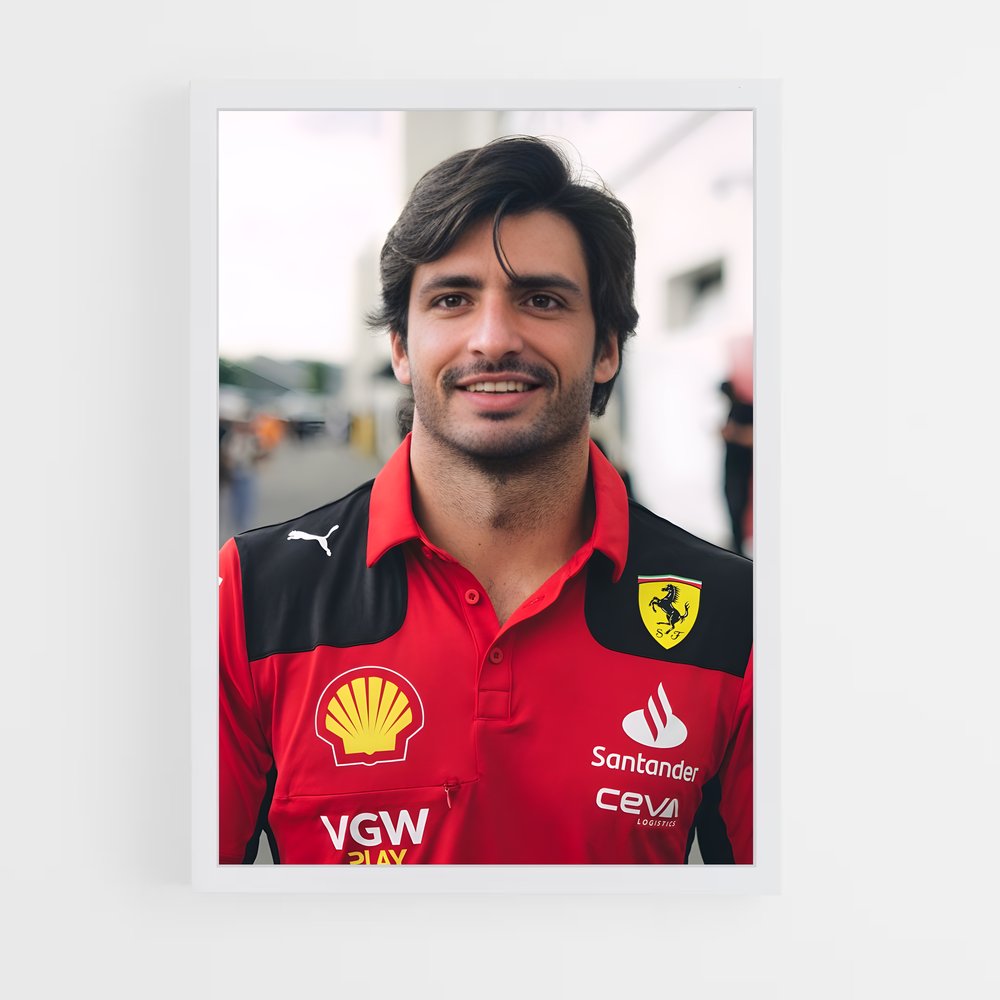 ap-carlos sainz-5 cadre Blanc