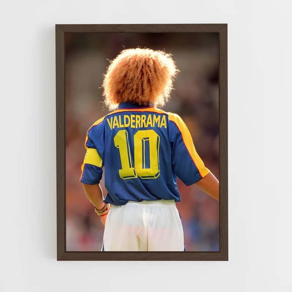 ap-carlos valderrama-1 cadre Bois foncé