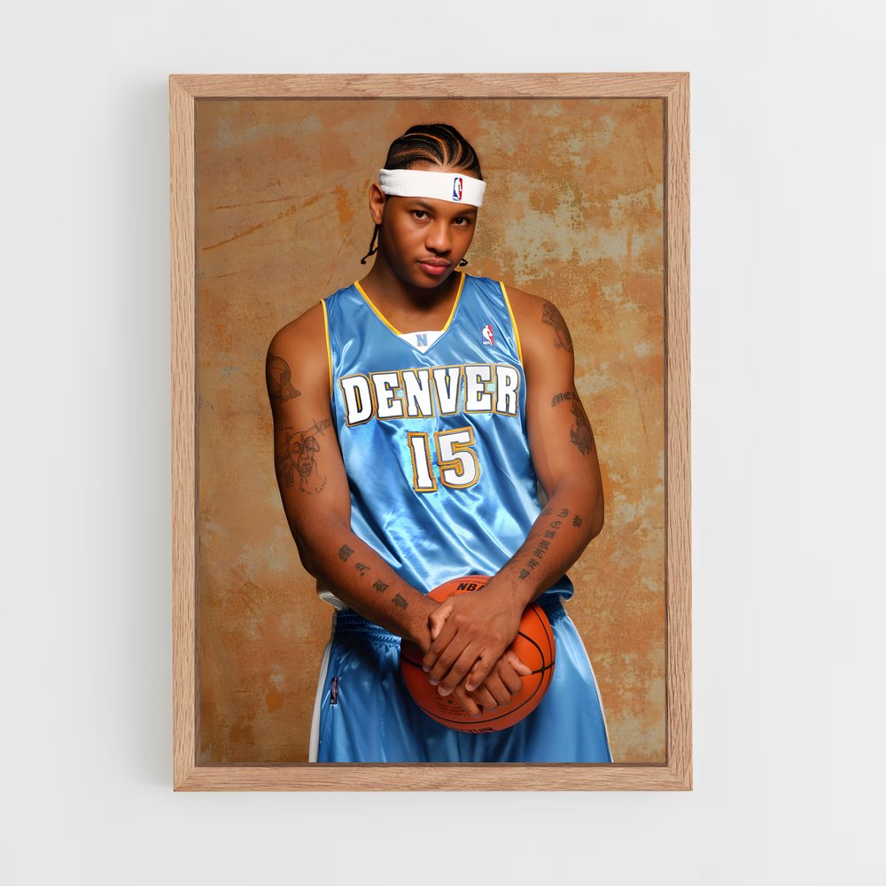 ap-carmelo anthony-1 cadre Bois clair