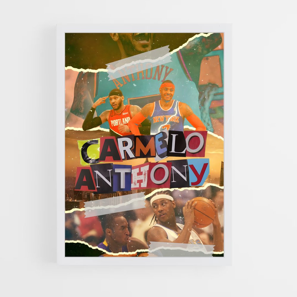 ap-carmelo anthony-11 cadre Blanc