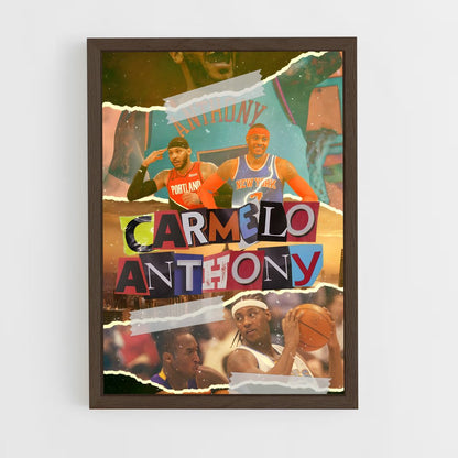 ap-carmelo anthony-11 cadre Bois foncé