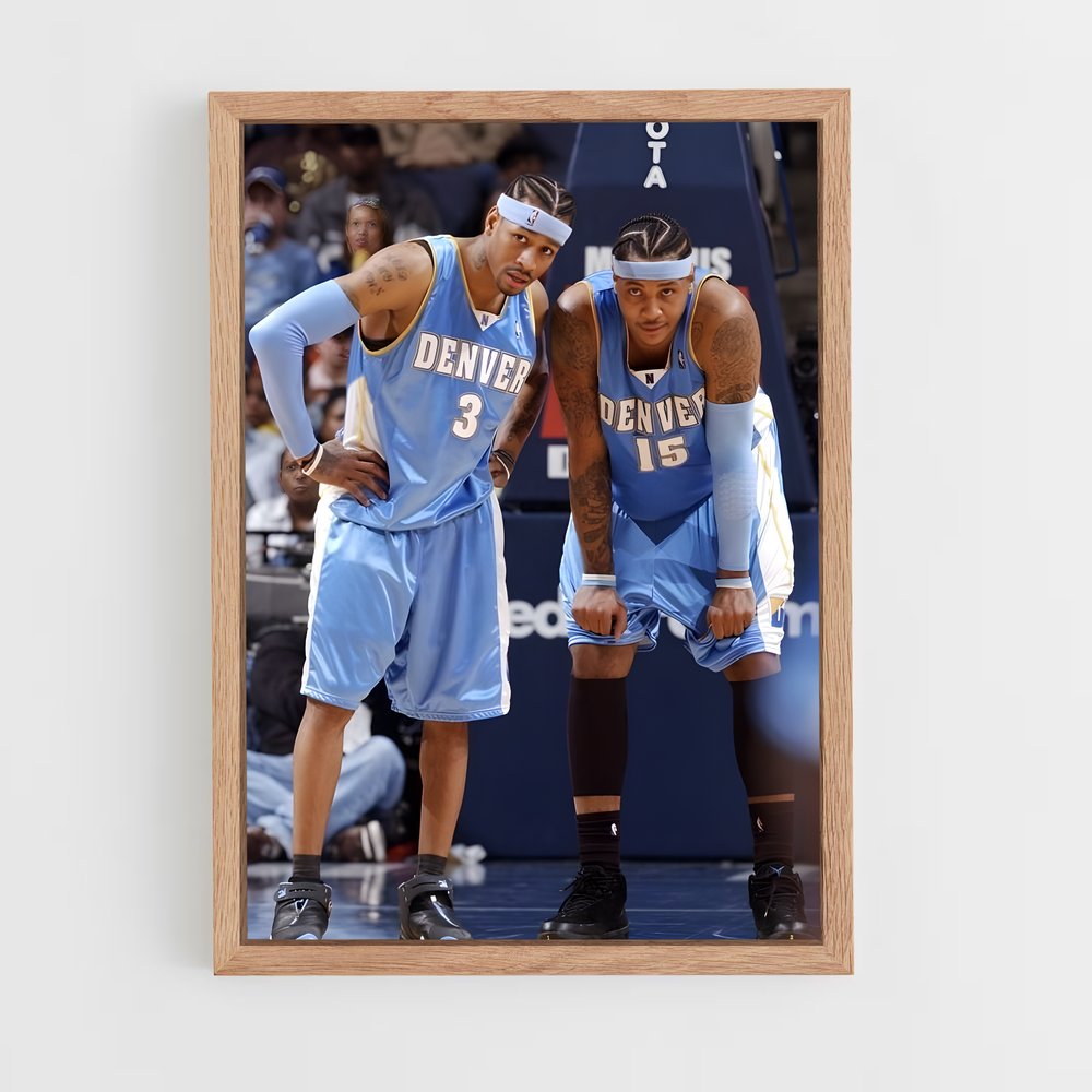 ap-carmelo anthony-2 cadre Bois clair