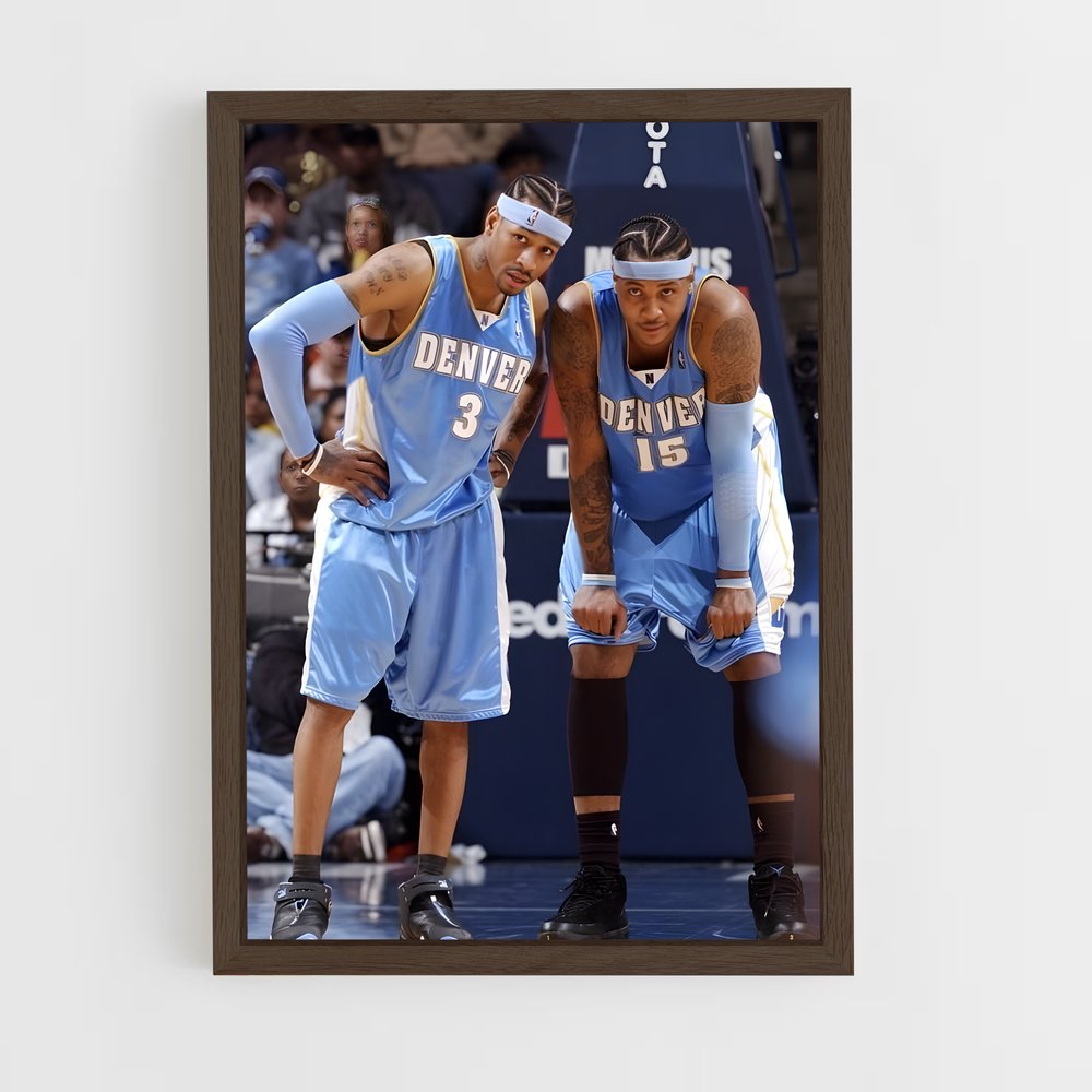ap-carmelo anthony-2 cadre Bois foncé