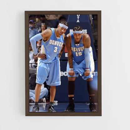 ap-carmelo anthony-2 cadre Bois foncé