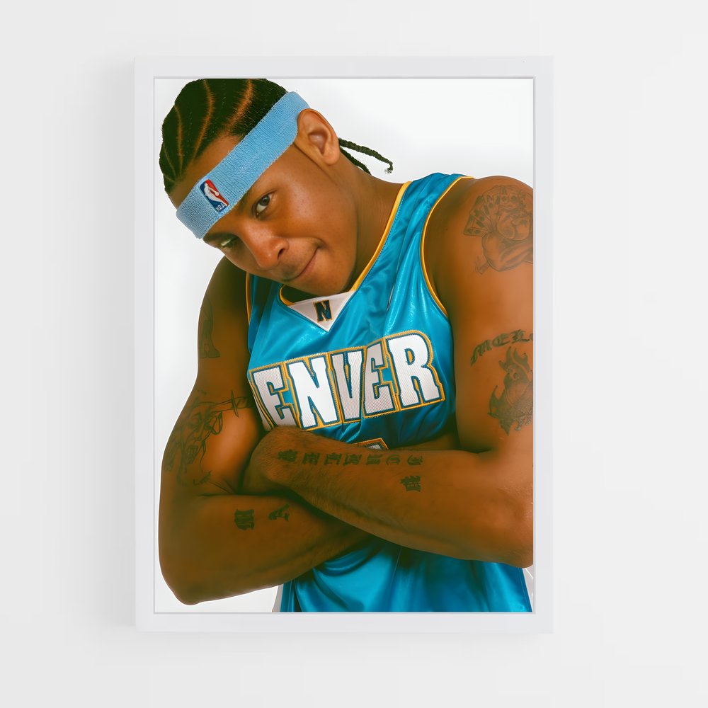 ap-carmelo anthony-3 cadre Blanc