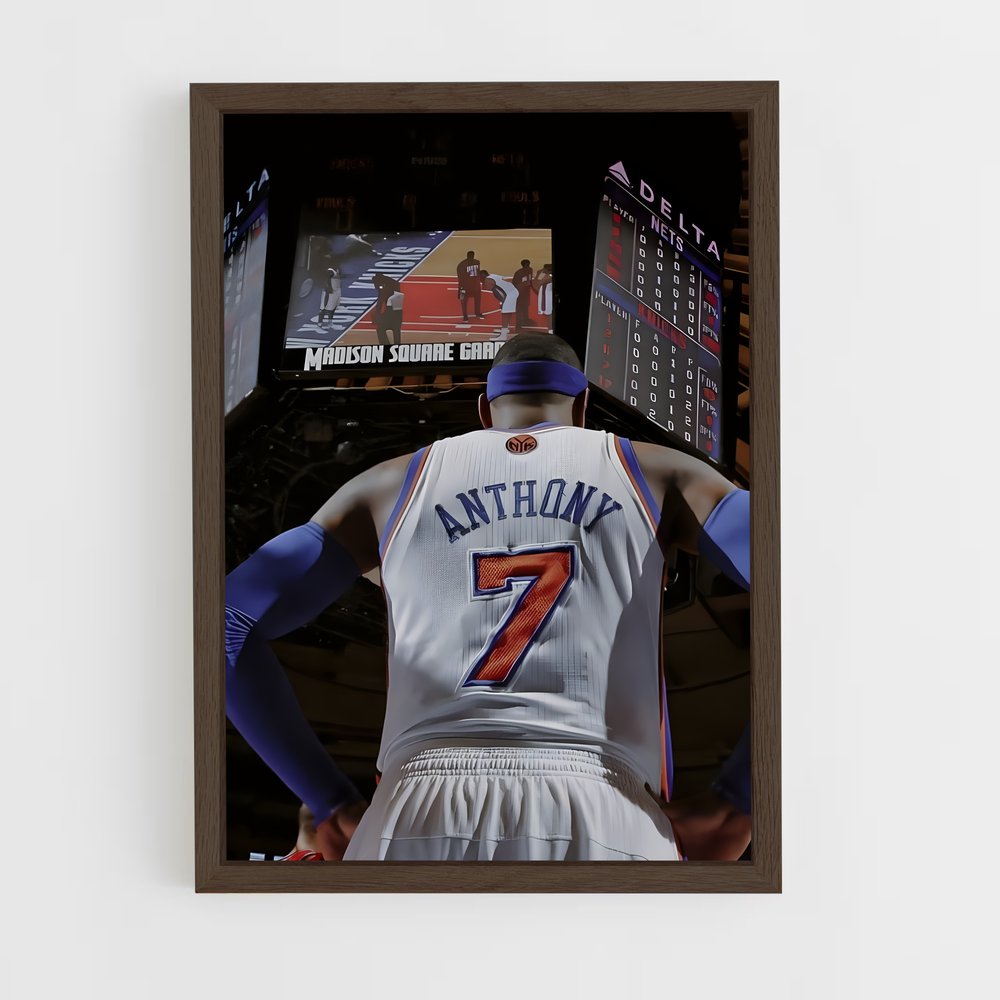 ap-carmelo anthony-4 cadre Bois foncé