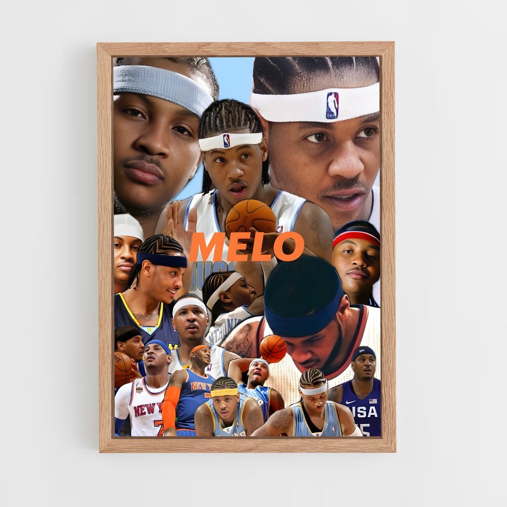 ap-carmelo anthony-5 cadre Bois clair