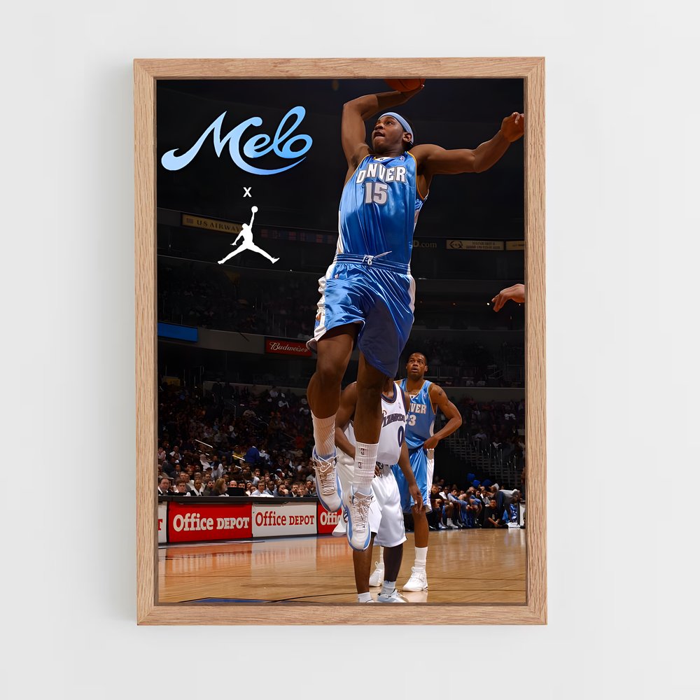 ap-carmelo anthony-8 cadre Bois clair