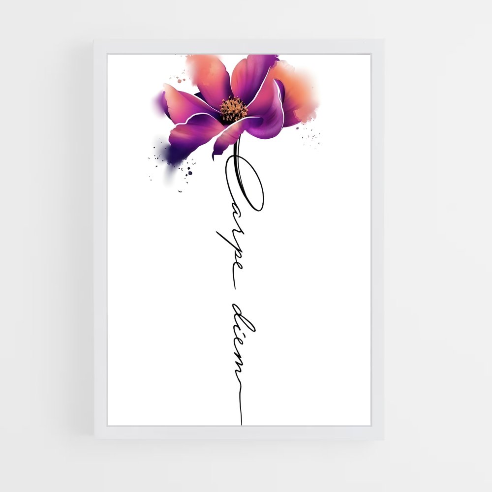 ap-carpe diem-2 cadre Blanc