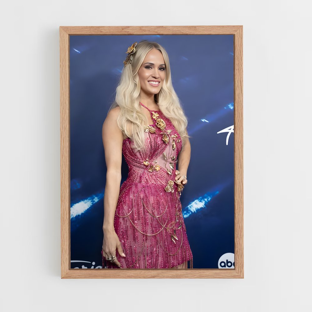 ap-carrie underwood-9 cadre Bois clair