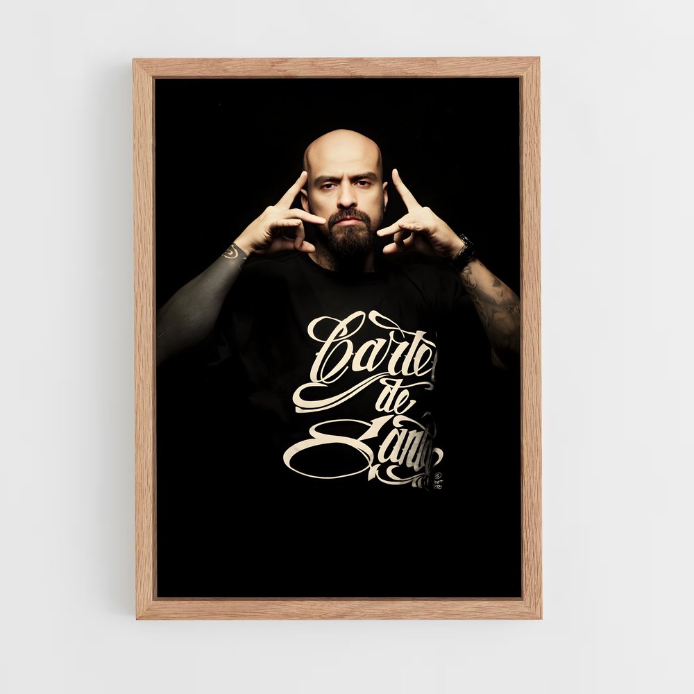 ap-cartel de santa-1 cadre Bois clair