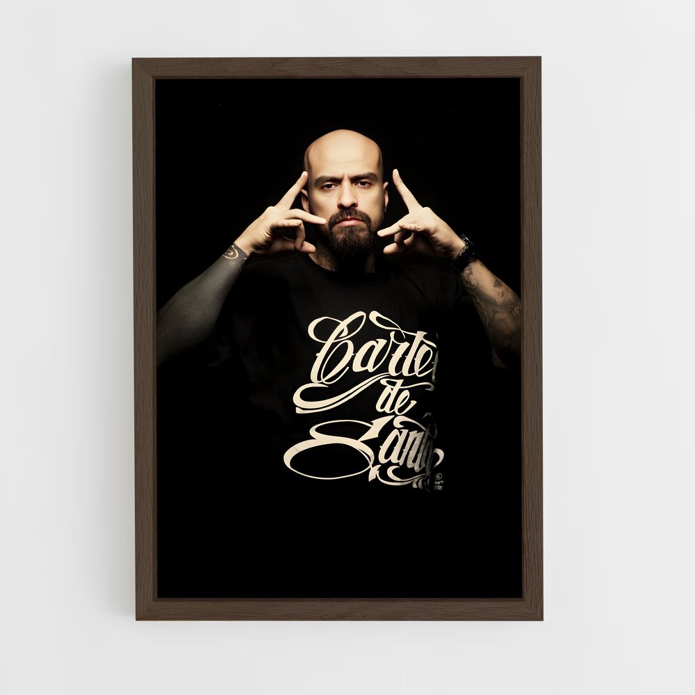 ap-cartel de santa-1 cadre Bois foncé
