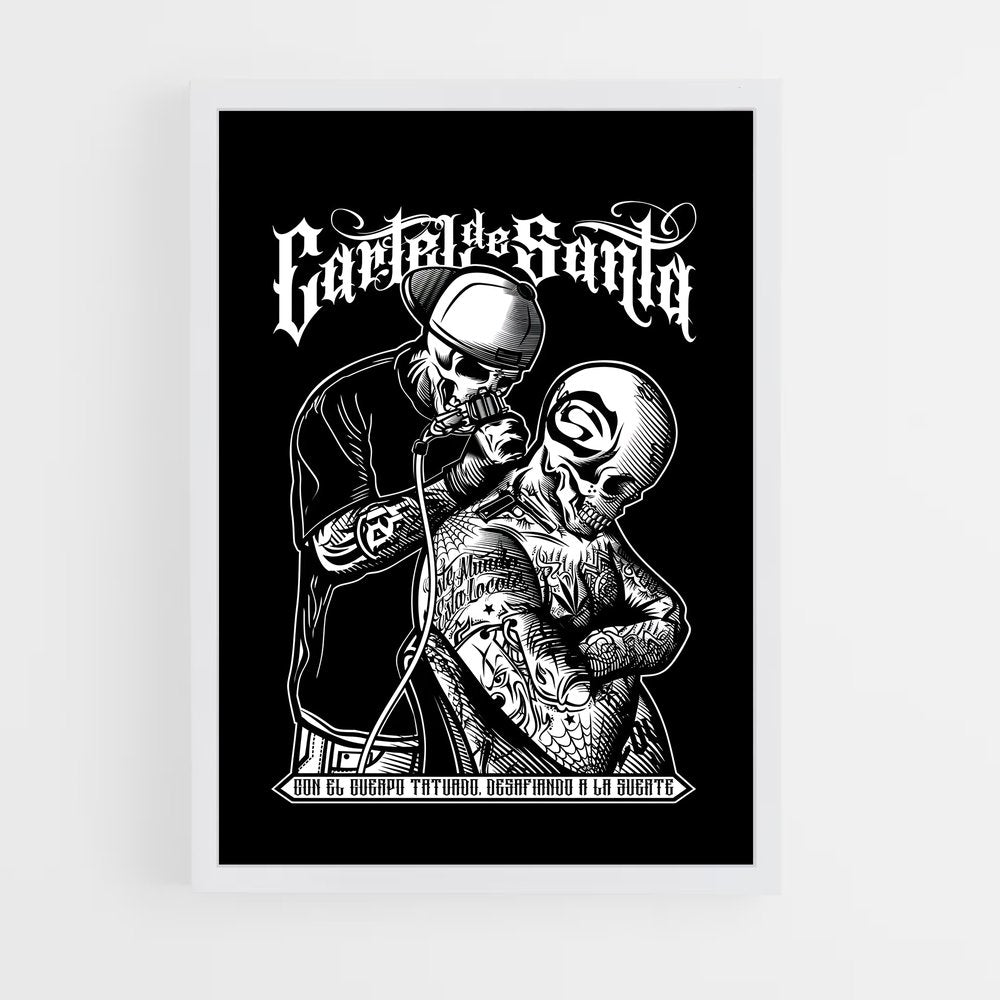 ap-cartel de santa-5 cadre Blanc