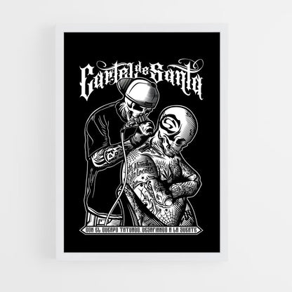 ap-cartel de santa-5 cadre Blanc