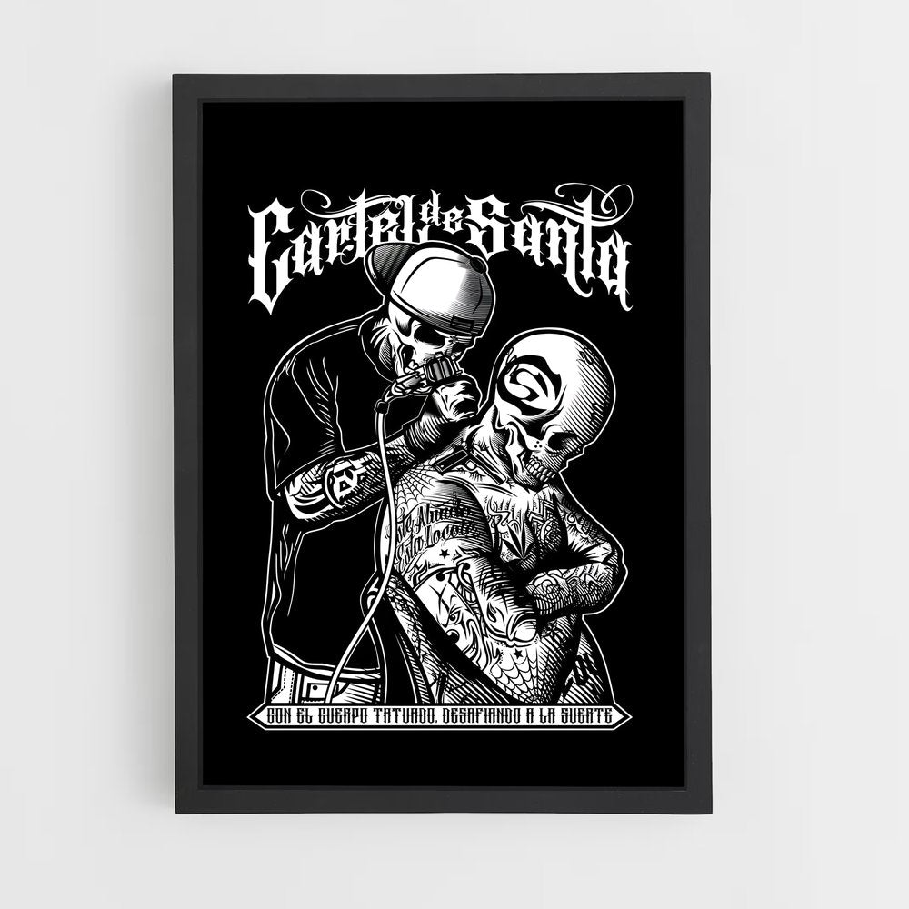 ap-cartel de santa-5 cadre Noir