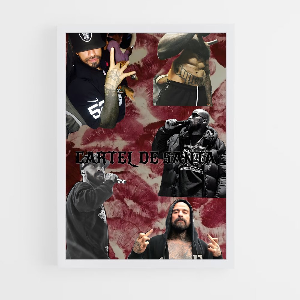 ap-cartel de santa-7 cadre Blanc