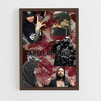 ap-cartel de santa-7 cadre Bois foncé