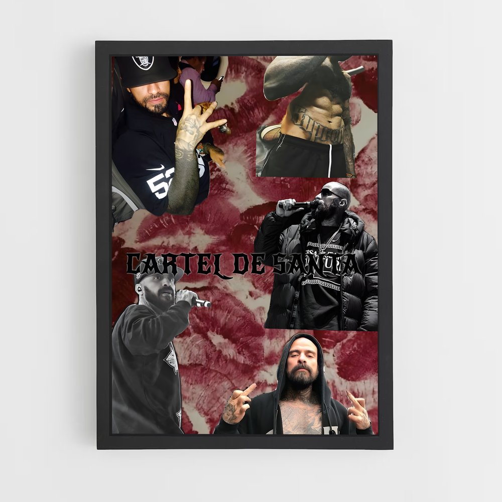 ap-cartel de santa-7 cadre Noir