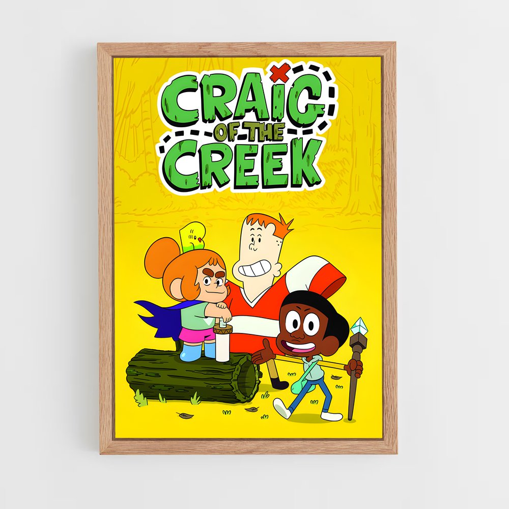 ap-cartoon network-11 cadre Bois clair