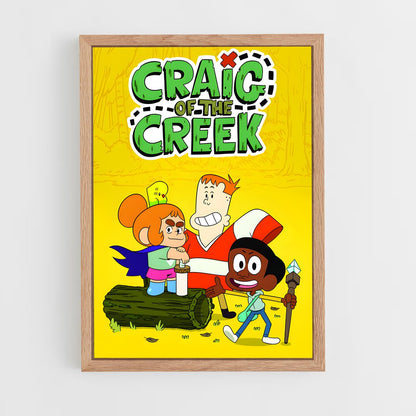 ap-cartoon network-11 cadre Bois clair