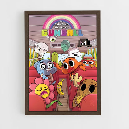 ap-cartoon network-12 cadre Bois foncé