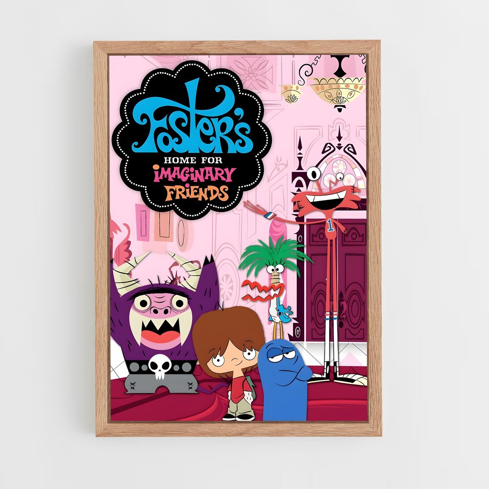 ap-cartoon network-6 cadre Bois clair