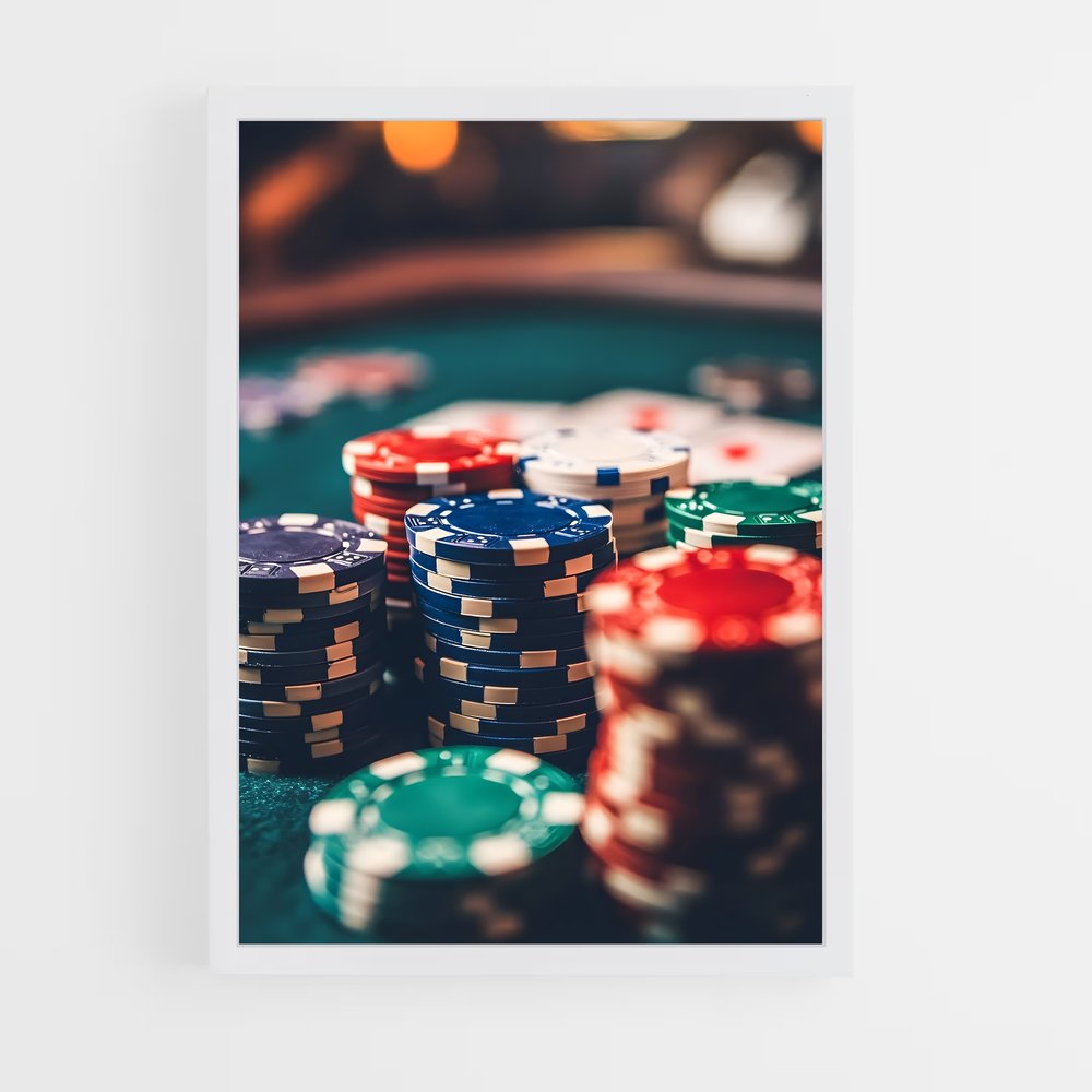 ap-casino chips-10 cadre Blanc