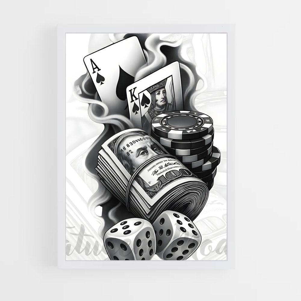 ap-casino chips-11 cadre Blanc