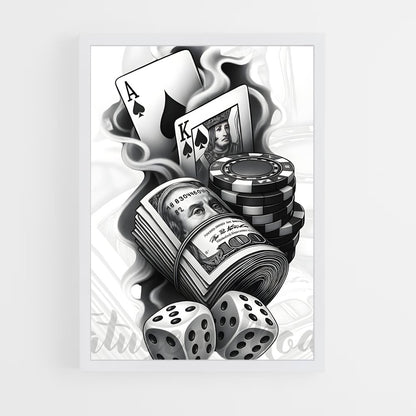 ap-casino chips-11 cadre Blanc