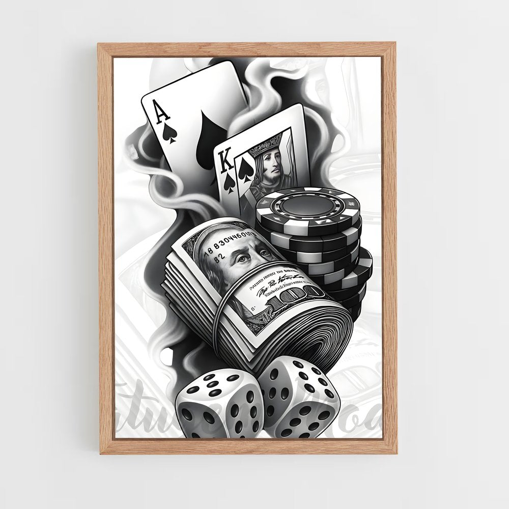 ap-casino chips-11 cadre Bois clair