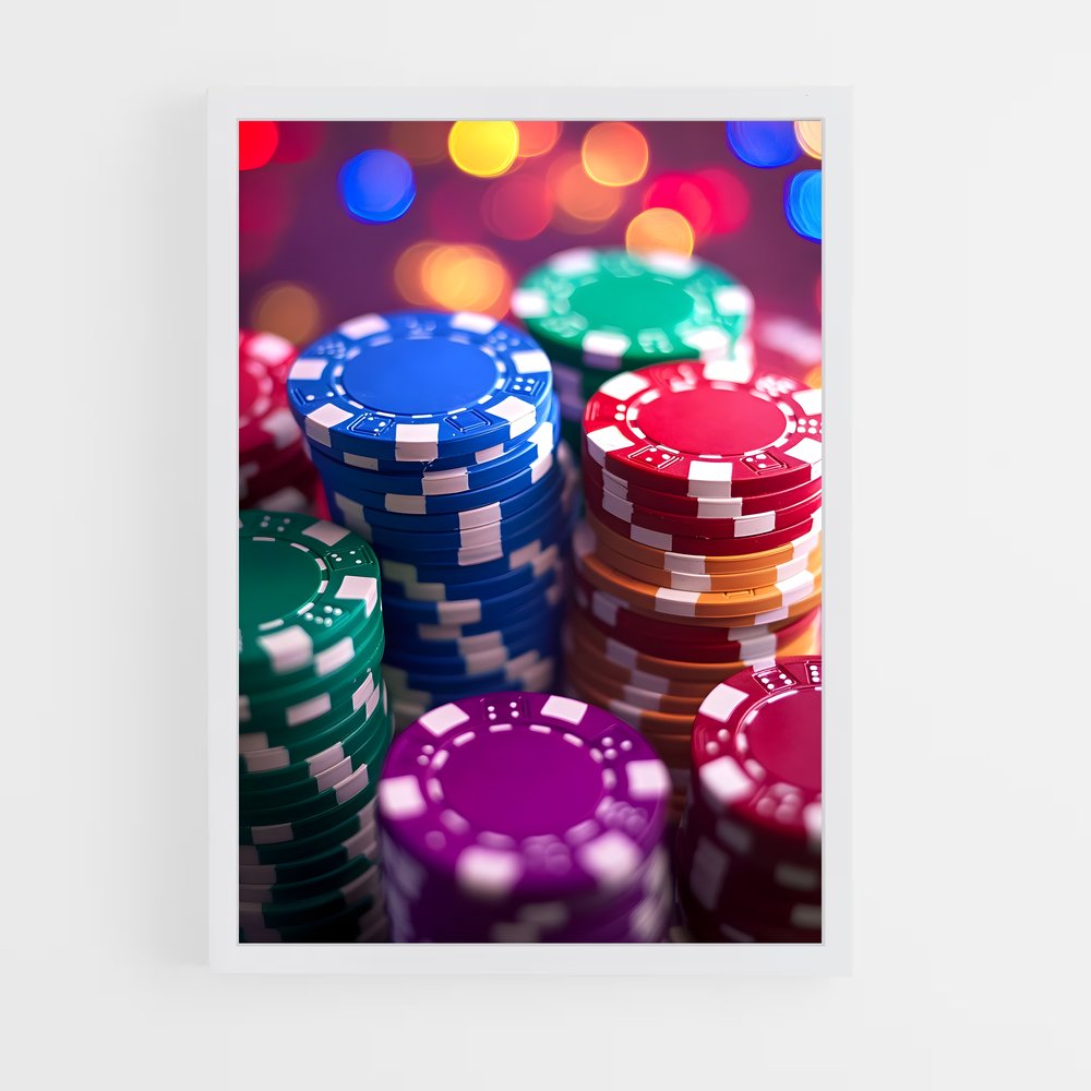 ap-casino chips-5 cadre Blanc